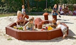 zandbakranden,  8-delig, rubber