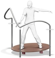 4FCircle outdoor fitnesstoestel, hete draad mini