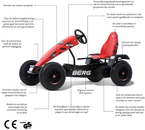 BERG skelter XL B.Super - rood USP