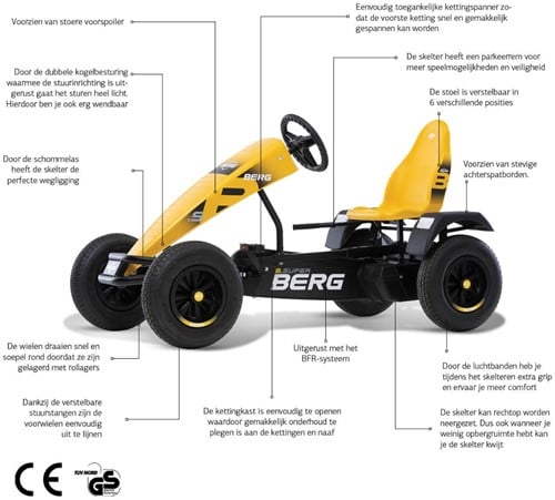 BERG skelter XL B.Super - geel USP