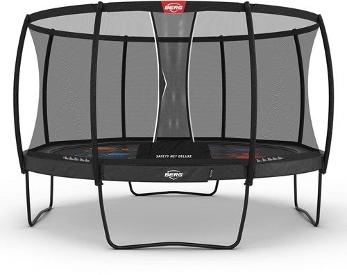 BERG regular trampoline Elite, diam. 430 cm. - Safety Net Deluxe - grijs