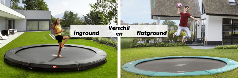 Verschil inground en flatground trampoline