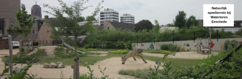 Natuurlijk speelterrein bij Watertoren Enschede