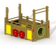 Speelelement aanhangwagen  - montage op de grond (type B)