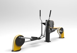 Outdoor fitnesstoestel crosstrainer/zitfiets (combi)