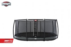 BERG inground trampoline Grand Elite, afm. 520 x 350 cm, grijs 