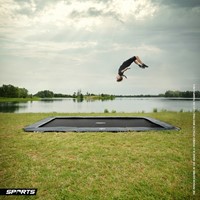BERG Sports flatground trampoline Ultim Elite, afm. 500 x 300 cm - zonder veiligheidsnet - grijs-2
