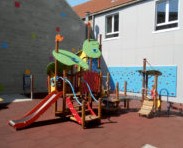 Combinatietoestel Blauwbaard  - montage in de grond (type A) - rvs glijbaan-2