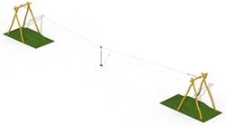 ECO-Play robinia kabelbaan (zonder platformen)