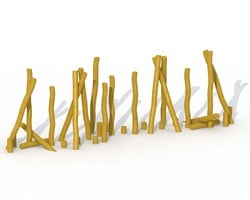 ECO-Play robinia palenbos (35 palen)
