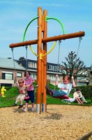 Kruisschommel met 2 schommelzitjes-2