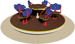 Draaimolen met zitjes 6 persoons