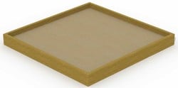 Zandbak, afm. 3,6 x 3,6 m - met 12 zittingen