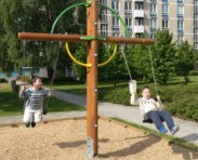 Kruisschommel met 2 schommelzitjes-3