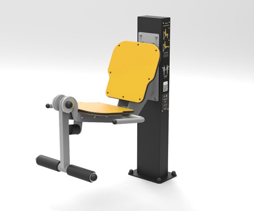Outdoor fitnesstoestel leg extension