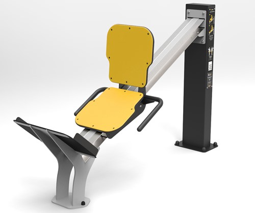 Outdoor fitnesstoestel leg press
