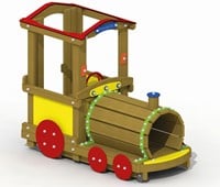 Speelelement Locomotief (open dak) - montage in de grond (type A)