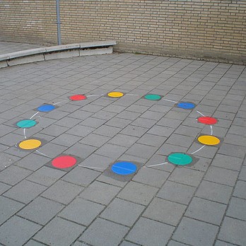 Pleinplakker Ronde stippen, set 12 stuks-2