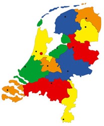 Pleinplakker Landkaart Nederland