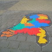 Pleinplakker Landkaart Nederland-2