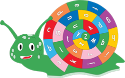 Pleinplakker Alfabet Slak A-Z