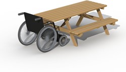 Europlay picknicktafel 2,0 m, geschikt voor rolstoel