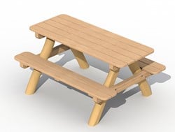 ECO-Play robinia kinderpicknicktafel