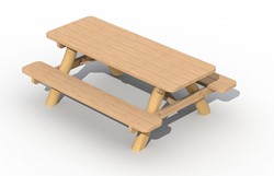 ECO-Play robinia picknicktafel, 2 meter
