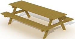 Europlay picknicktafel 2,4 m