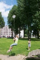ECO-Play robinia kabelbaan (met 1 platform)-2