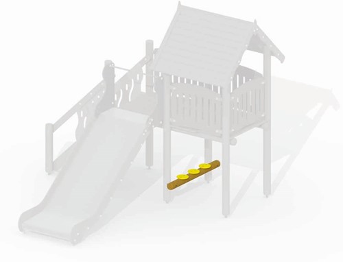 Zitbalk met 3 zittingen, aanbouwelelement-2