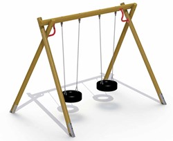 Schommel met 2 schommelbanden