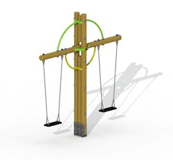 Kruisschommel met 2 schommelzitjes