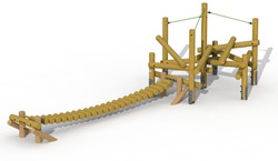Balanceertoestel Mikado met wiebelbrug