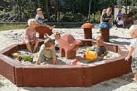 zandbakranden, 16-delig, rubber