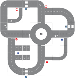 Pleinplakker Verkeersplein 1 