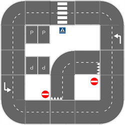 Pleinplakker Verkeersplein 4