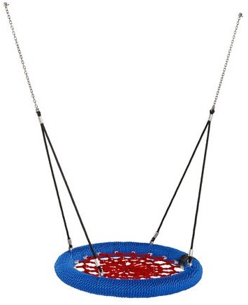 Vogelnestmand, diameter 120 cm, voor professioneel gebruik   - rood/blauw/zwart