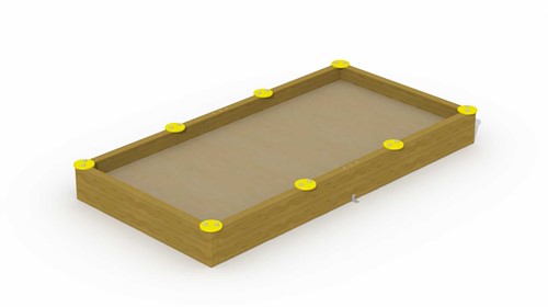 Zandbak, afm. 1,8 x 3,6 m-2