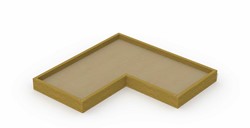 Zandbak, afm. 3,6 x 1,8 m, L-vorm