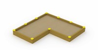 Zandbak, afm. 3,6 x 1,8 m, L-vorm-2